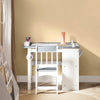 SoBuy KMB60-HG Ensemble Table et Chaise Enfant avec 1 porte-rouleau de papier, 1 sortie de papier, 1locateur de papier et 3 emplacements pour stylos