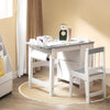 SoBuy KMB60-HG Ensemble Table et Chaise Enfant avec 1 porte-rouleau de papier, 1 sortie de papier, 1locateur de papier et 3 emplacements pour stylos
