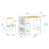 SoBuy KMB60-WN Table Enfant avec Chaise Ensemble 2 Pièces Table et Chaise pour Enfant Bureau avec 2 Étagères Porte-Papier et Rangements Stylos Blanc-Naturel 80x50x66