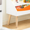 SoBuy KMB63-W Bibliothèque pour Enfant, Étagère à Livres avec 4 Compartiments Ouverts