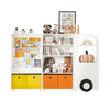 SoBuy KMB67-W+KMB68-W+KMB69-W Lot de 3 Bibliothèques pour Enfant Étagère Enfant Rangement pour Livres et Jouets, Forme de Voiture