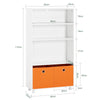 SoBuy KMB67-W+KMB68-W+KMB69-W Lot de 3 Bibliothèques pour Enfant Étagère Enfant Rangement pour Livres et Jouets, Forme de Voiture