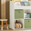 SoBuy KMB79-W Bibliothèque pour Enfant, Étagère de Rangement pour Jouets et Livres, Meuble de Rangement pour Chambre d’Enfants avec 3 Étagères, 4 Compartiments et 2 Boîtes de Rangement, 60x34x80 cm