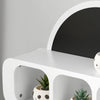 SoBuy KMB86-W Étagères de Rangement Suspendue Chambre d’Enfant, Étagère Murale pour Enfant avec 1 Tableau Noir en Demi-lune