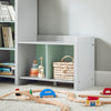 SoBuy KMB89-HG Bibliothèque pour Enfant, Banc Étagère de Rangement pour Jouets et Livres, Étagère à Livres pour Garçon Fille, 5 Compartiments