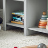 SoBuy KMB89-HG Bibliothèque pour Enfant, Banc Étagère de Rangement pour Jouets et Livres, Étagère à Livres pour Garçon Fille, 5 Compartiments