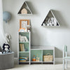 SoBuy KMB89-HG Bibliothèque pour Enfant, Banc Étagère de Rangement pour Jouets et Livres, Étagère à Livres pour Garçon Fille, 5 Compartiments