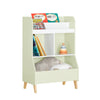 SoBuy KMB90-GR Étagère de Rangement Jouets pour Enfant, Étagère à Livres, Meuble de Rangement pour Chambre d’Enfants, Bibliothèque avec 2 Étagères et 3 Compartiments Ouverts, 60 x 36 x 89 cm