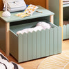 SoBuy KMB96-GR Coffre à Jouet pour Enfants Table de Chevet pour Chambre d’Enfant avec 1 Tiroir à roulettes