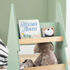 SoBuy KMB99-GR Bibliothèque Enfant à roulettes Étagère à Livres Enfant Étagère pour Chambre d'enfant avec 3 étagères et 4 roulettes