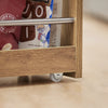 SoBuy NSR01-PF Étagère de Niche à roulettes en Bois Meuble de Rangement Cuisine Salle de Bain Chariot Placard Alcôve