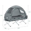SoBuy OGS32-HG Tentes d'extérieur 1 Personne Tente de Camping pour la Plage Park 4 en 1 Tentes Igloo avec Sac de Transport Gray 193 x 160 x 86cm