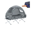 SoBuy OGS32-HG Tentes d'extérieur 1 Personne Tente de Camping pour la Plage Park 4 en 1 Tentes Igloo avec Sac de Transport Gray 193 x 160 x 86cm
