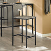 SoBuy OGT14-N Set de 1 Table + 4 Tabourets, Ensemble Table de Bar Bistrot + 4 Tabourets, Table Mange-Debout, Table Haute Cuisine, pour Salle à Manger, Cuisine, Salon, Blacon, Naturel