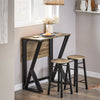 SoBuy OGT24-N Set de 1 Table + 4 Chaises Ensemble Table de Bar bistrot + 4 tabourets Table Mange-Debout Table Haute Cuisine Table à Manger
