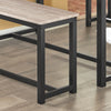 SoBuy OGT25-HN Ensemble Table à Manger et 2 Bancs, Set de 3 Pièces, Ensemble de Table de Cuisine avec 2 Bancs