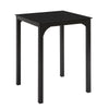 SoBuy OGT38-K-SCH Table à Manger Carrée Noire, 60 x 60 x 75 cm-Plateau en Verre Forme Carrée Pieds en Acier Robuste
