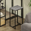SoBuy OGT43-HG Lot Table et 2 Tabourets de Bar Ensemble Table de Bar + Chaises de Bar Table de Bistrot Table Mange-Debout Table Haute