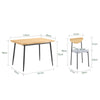 SoBuy OGT52-N Ensemble de Table à Manger 5 Pièces avec Chaises Confortables, Ensemble Table et Chaises 4, Table de Cuisine Compacte pour Petits Espaces, Idéale pour Salle à Manger, Cuisine, Salon