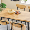SoBuy OGT52-N Ensemble de Table à Manger 5 Pièces avec Chaises Confortables, Ensemble Table et Chaises 4, Table de Cuisine Compacte pour Petits Espaces, Idéale pour Salle à Manger, Cuisine, Salon
