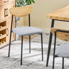 SoBuy OGT52-N Ensemble de Table à Manger 5 Pièces avec Chaises Confortables, Ensemble Table et Chaises 4, Table de Cuisine Compacte pour Petits Espaces, Idéale pour Salle à Manger, Cuisine, Salon