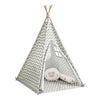 SoBuy OSS03 Tipi Enfant Tente pour Enfant avec Tapis De Sol Indian Teepee Tente de Jeu pour Enfants avec Tapis De Sol 1 Porte 1 Fenêtre Maison de Jeu