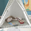SoBuy OSS03 Tipi Enfant Tente pour Enfant avec Tapis De Sol Indian Teepee Tente de Jeu pour Enfants avec Tapis De Sol 1 Porte 1 Fenêtre Maison de Jeu