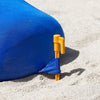 SoBuy OZT01-DB Abri de Plage Lycra Polyester UPF30, Tente de Plage Portable, Parasol de Plage, Ombre Tente, Auvent de Plage avec Sac de Transport