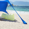 SoBuy OZT01-DB Abri de Plage Lycra Polyester UPF30, Tente de Plage Portable, Parasol de Plage, Ombre Tente, Auvent de Plage avec Sac de Transport