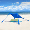 SoBuy OZT01-DB Abri de Plage Lycra Polyester UPF30, Tente de Plage Portable, Parasol de Plage, Ombre Tente, Auvent de Plage avec Sac de Transport