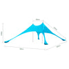 SoBuy OZT01-HB Abri de Plage Lycra Polyester UPF30, Tente de Plage Portable, Parasol de Plage, Ombre Tente, Auvent de Plage avec Sac de Transport