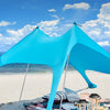 SoBuy OZT01-HB Abri de Plage Lycra Polyester UPF30, Tente de Plage Portable, Parasol de Plage, Ombre Tente, Auvent de Plage avec Sac de Transport