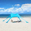 SoBuy OZT01-HB Abri de Plage Lycra Polyester UPF30, Tente de Plage Portable, Parasol de Plage, Ombre Tente, Auvent de Plage avec Sac de Transport
