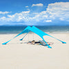 SoBuy OZT01-HB Abri de Plage Lycra Polyester UPF30, Tente de Plage Portable, Parasol de Plage, Ombre Tente, Auvent de Plage avec Sac de Transport
