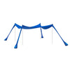 SoBuy OZT02-DB Tente de Plage Portable, Abris de Plage Lycra Polyester Anti UV UPF30, Parasol de Plage Bleu Royal