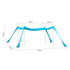 SoBuy OZT02-HB Tente de Plage Portable, Abris de Plage Lycra Polyester Anti UV UPF30, Parasol de Plage Turquoise