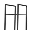 SoBuy SDA03-SCH Porte-Bûches de Cheminée Range-Bûches Solide en métal Support pour Bois de Chauffage Anthracite Range Bûches Grande Capacité Intérieur Extérieur - 45 x 30 x 170 cm