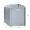 SoBuy SDA11-SIL Bâche de Remplacement pour Abri de Jardin, Cabane de Jardin Exterieur Imperméable, abri Moto, Garage pour Vélo et Outils, Abri Vélo, Rangement et Stockage, Argent, 120x176x163cm