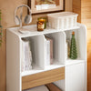 SoBuy STR11-WN Bibliothèque avec Tiroir, Bureaux, Petite Bureau avec Étagères de Rangement, Étagère de Bureau, Placard de Rangement, avec 1 Tiroir et 1 Porte