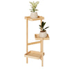 SoBuy STR12-N Étagère à Fleurs Support de Pots de Fleurs Porte Plante en Bambou à 3 Niveaux