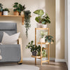 SoBuy STR12-N Étagère à Fleurs Support de Pots de Fleurs Porte Plante en Bambou à 3 Niveaux