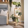 SoBuy STR12-N Étagère à Fleurs Support de Pots de Fleurs Porte Plante en Bambou à 3 Niveaux
