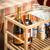 SoBuy SVW24-N Chariot de Service à roulettes, Desserte de Cuisine Roulante, Étagère de Cuisine, à 3 Niveaux avec Poignée
