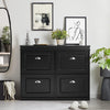 SoBuy FSR79-SCH Meuble Chaussure Rangement Chaussure avec 4 Abattants, Armoire à Chaussures Entrée, Meuble à Chaussures, Range Chaussures 16 Paires, pour Couloir, Entrée, 105x24x83 cm, Noir