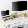 SoBuy BBF07-N Design Support de Moniteur Réglable, Réhausseur d'écran Ergonomique, pour 2 Écrans d'Ordinateur Univer | Prévente