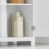 SoBuy BZR18-II-W Meuble sous-Lavabo, Meuble sous-Vasque, Meuble sous Evier Salle de Bain, avec 2Etagères et 2 Portes, Meuble de Rangement de Salle de Bain, Anti-Humidité, Blanc, L60xP30xH60cm