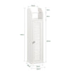 SoBuy BZR49-W Support Papier Toilette Armoire Porte-Papier Toilette Porte Brosse WC