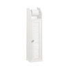SoBuy BZR49-W Support Papier Toilette Armoire Porte-Papier Toilette Porte Brosse WC