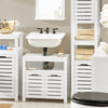 SoBuy BZR58-W Meuble sous-Lavabo, Meuble sur Pieds de Salle de Bain, Meuble sous-Vasque, Armoire Salle de Bain
