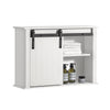 SoBuy BZR71-W Armoire Murale Salle de Bain, Placard Toilette Suspendu, Placard de Rangement, Meuble Haut Toilettes